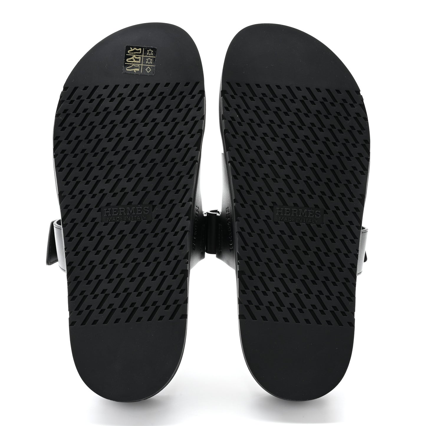 Calfskin Mens Chypre Sandals 41.5 Black