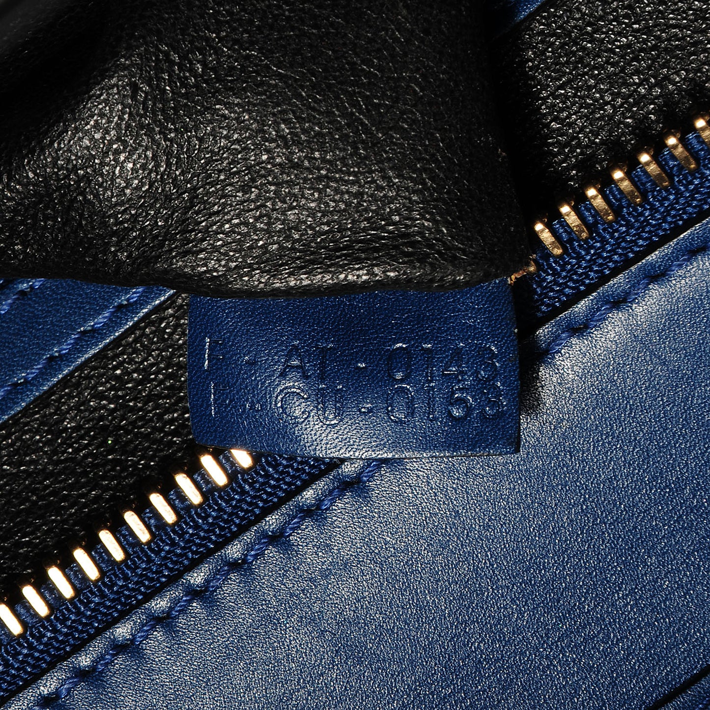 Smooth Calfskin Mini Luggage Ocean Blue