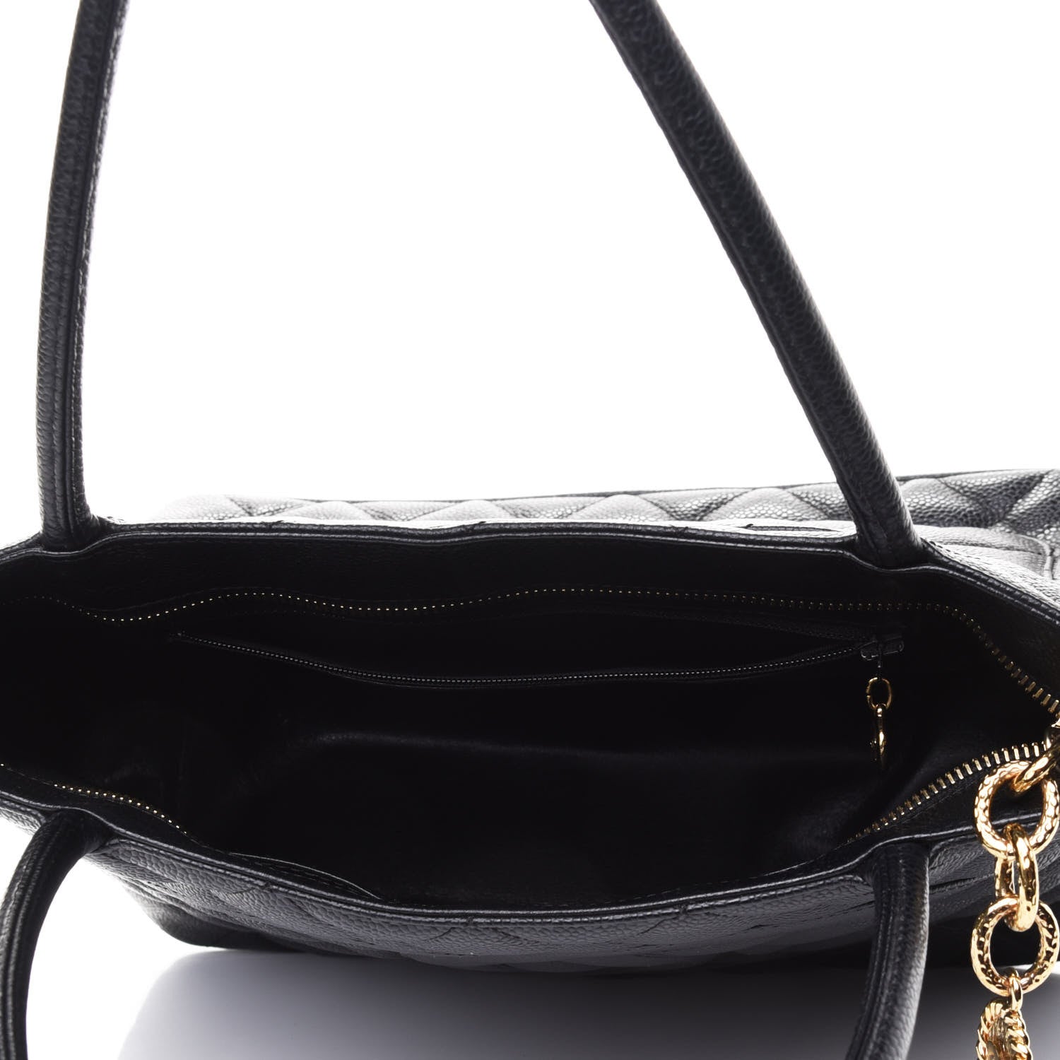 Chanel Caviar Quilted Medallion Tote Black 4 of 4