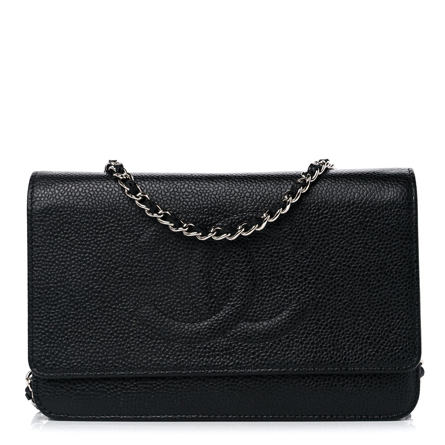 Chanel Caviar Timeless CC Wallet on Chain WOC Black 1 of 10