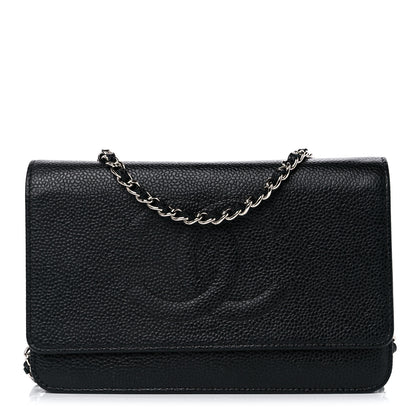 Chanel Caviar Timeless CC Wallet on Chain WOC Black 1 of 10