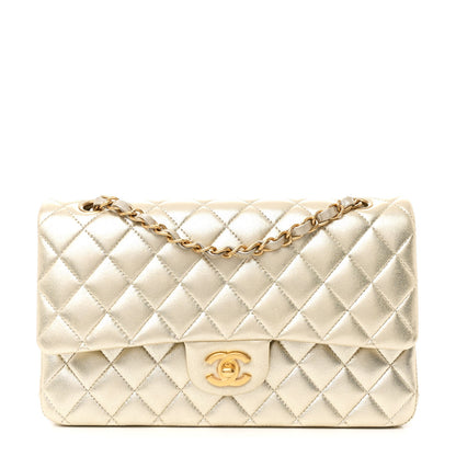 Chanel Metallic Lambskin Quilted Medium Double Flap Gold 1 of 11