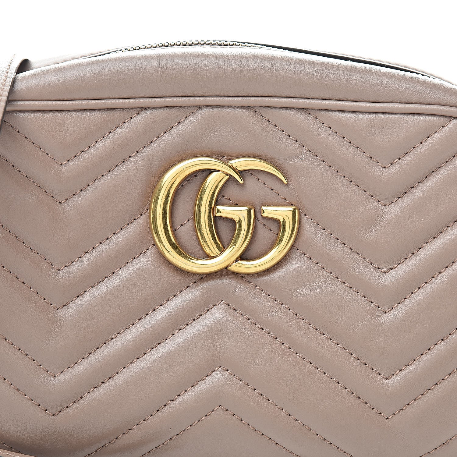 Gucci Calfskin Matelasse Small GG Marmont Chain Shoulder Bag Porcelain Rose 8 of 15