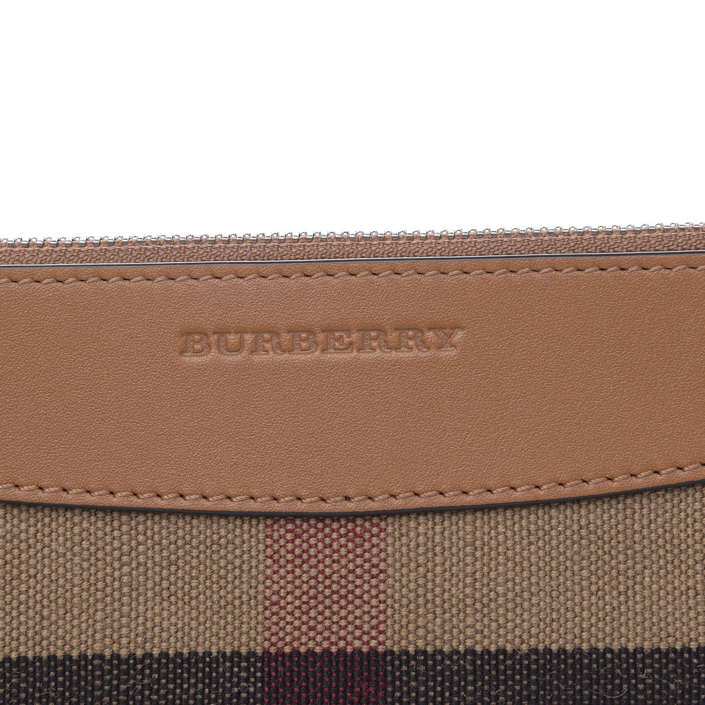 Mega Check Peyton Crossbody Clutch Bag Saddle Brown