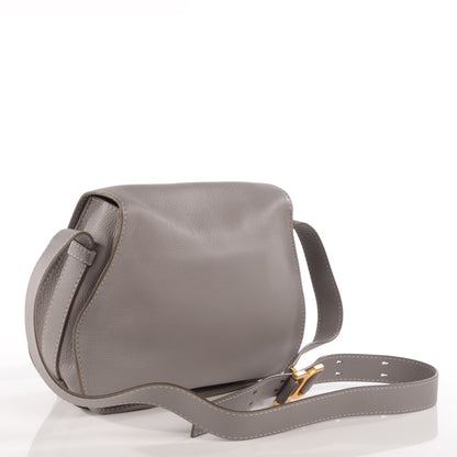 Chloe Calfskin Medium Marcie Round Crossbody Bag Cashmere Grey 3 of 7