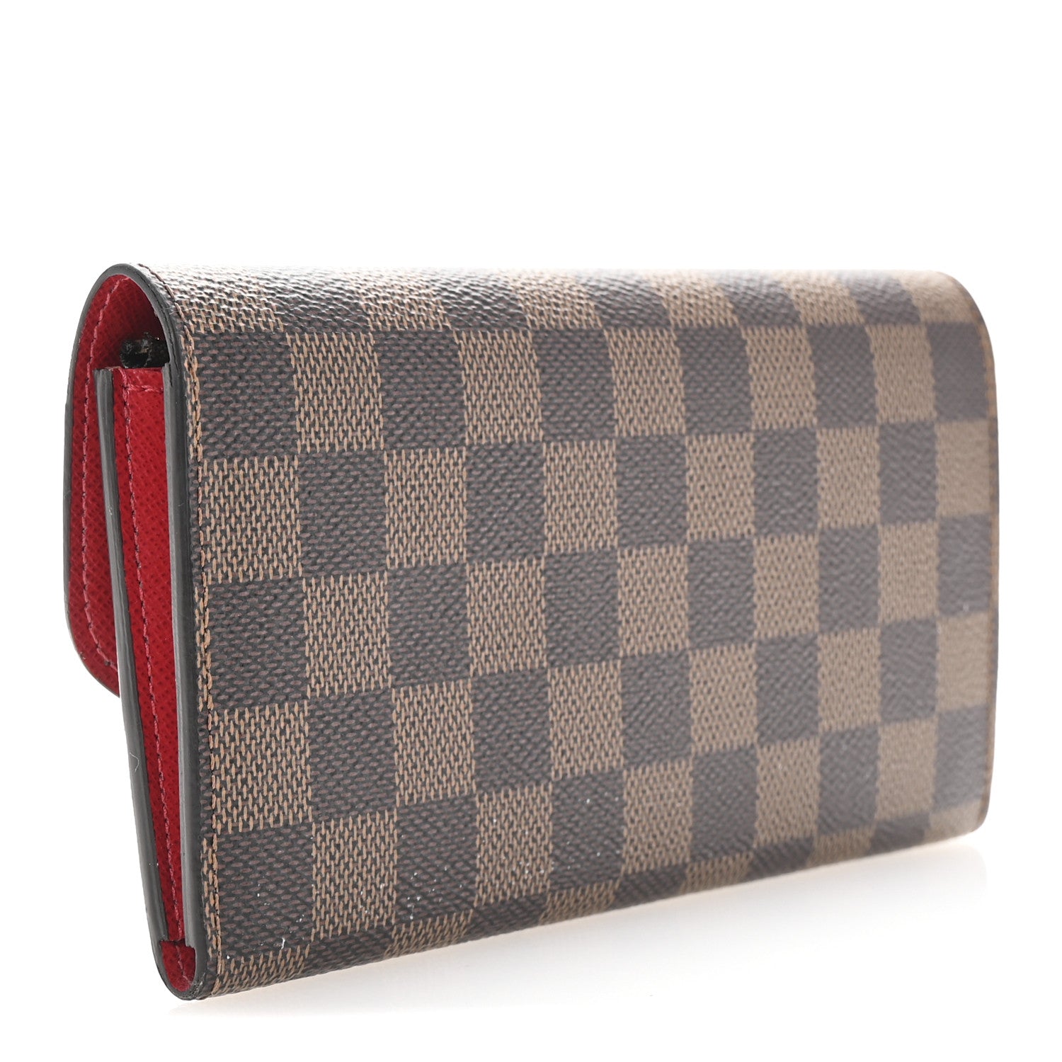 Louis Vuitton Damier Ebene Emilie Wallet Red 3 of 7