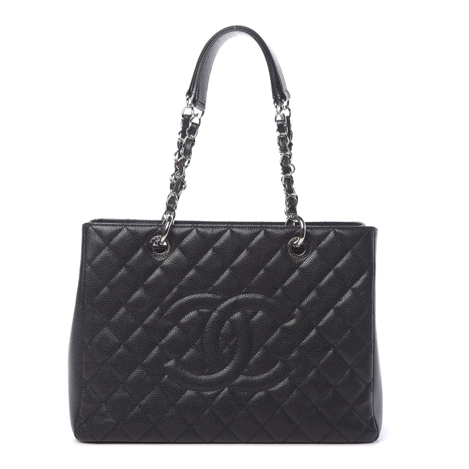 Chanel Caviar Quilted Grand Shopping Tote GST Black 1 of 10