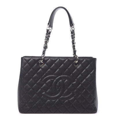 Chanel Caviar Quilted Grand Shopping Tote GST Black 1 of 10