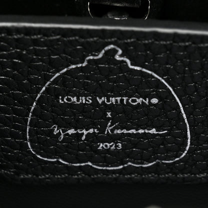 Louis Vuitton LV x YK Taurillon Flower Capucines BB Black 7 of 12