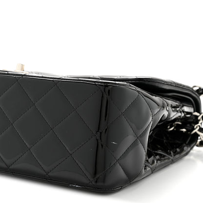 Chanel Patent Quilted Jumbo Double Flap Black 10 of 12