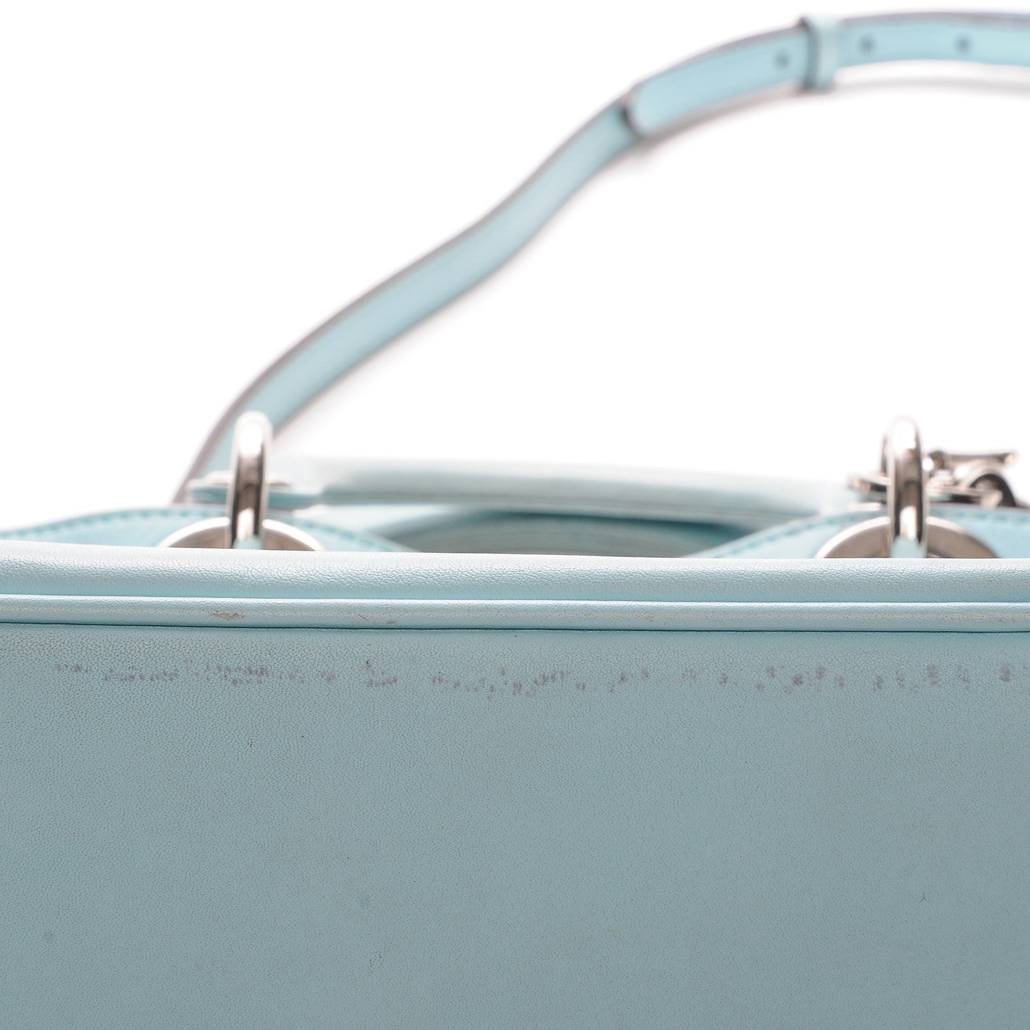 Christian Dior Calfskin Small Diorissimo Tote Blue 11 of 15
