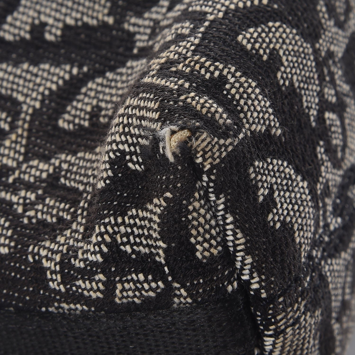 Christian Dior Monogram Shoulder Bag Pochette Black 10 of 12