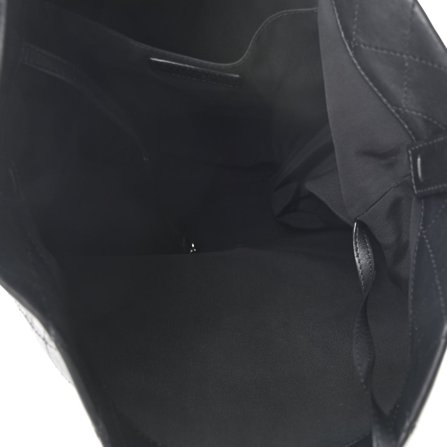 Calfskin Stitched Large Hobo Black