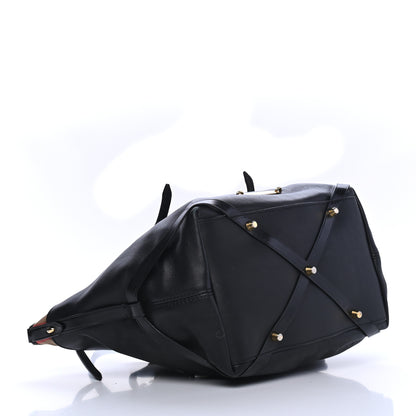 Burberry Calfskin House Check Small Salisbury Tote Black 3 of 10