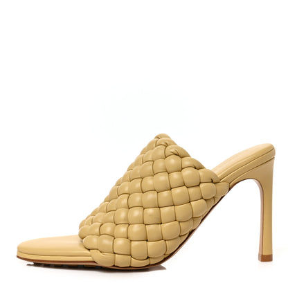 Bottega Veneta Nappa Padded Intrecciato Mules Sandals 36 Tapioca 1 of 8