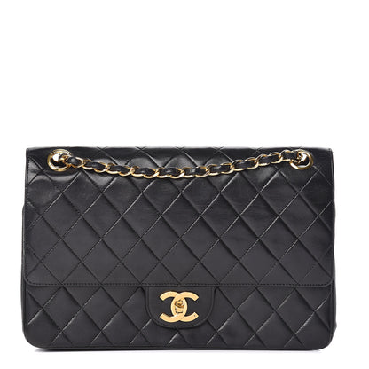 Chanel Lambskin Quilted Medium Double Flap Black 1 of 19