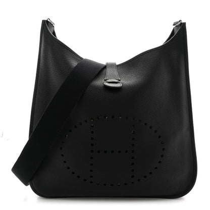 Hermes Taurillon Clemence Evelyne II TGM Black 1 of 10
