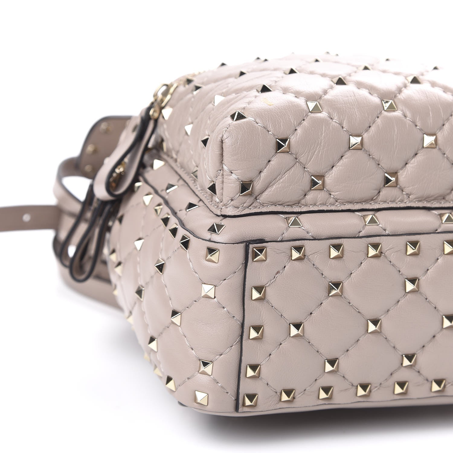 Valentino Garavani Nappa Quilted Mini Rockstud Spike Backpack Poudre 6 of 9