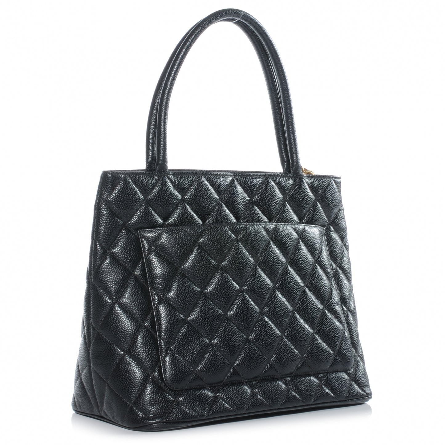 Caviar Medallion Tote Black