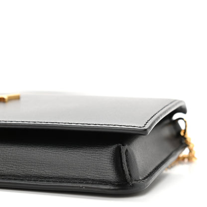Saint Laurent Smooth Calfskin Monogram Phone Holder Crossbody Black 8 of 10