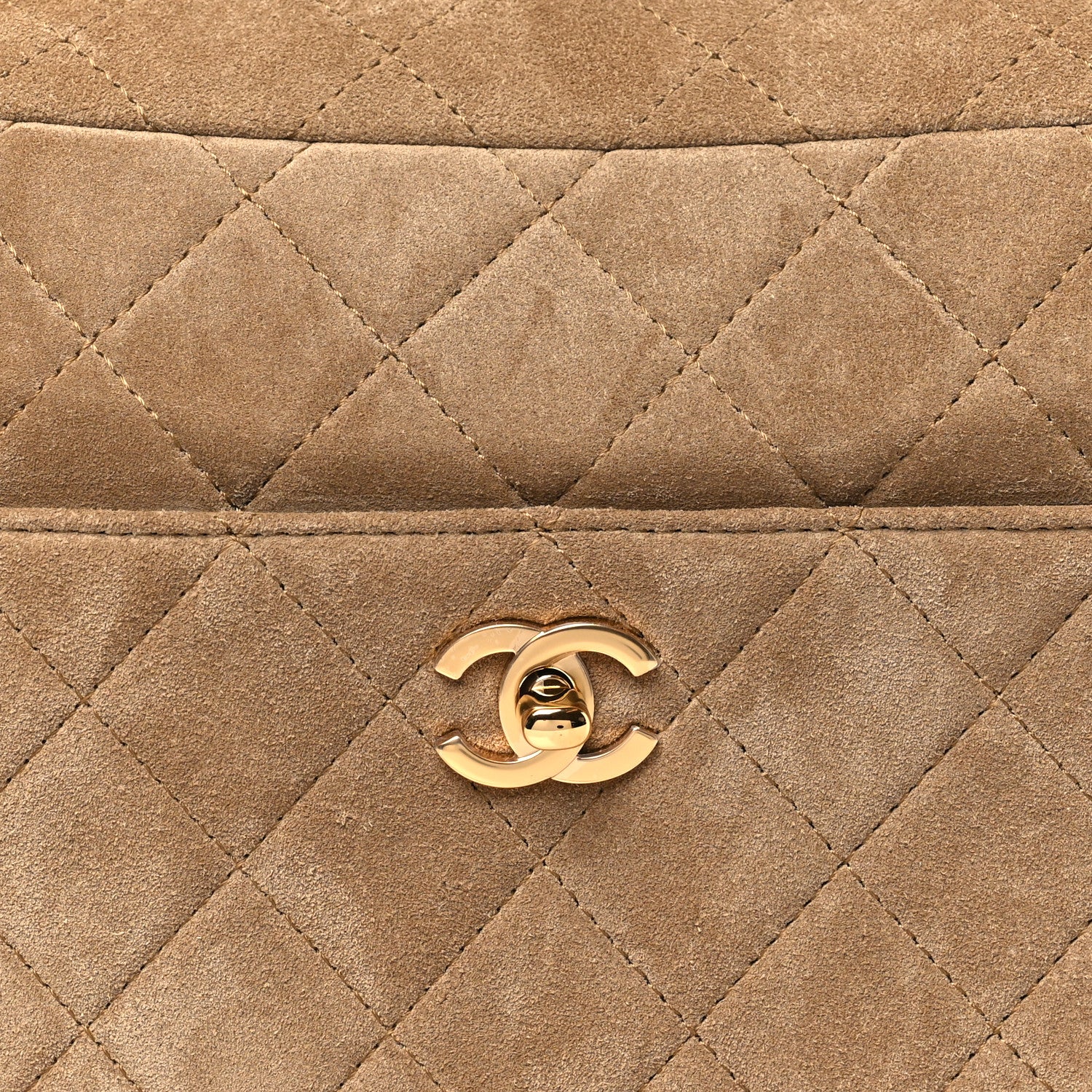 Chanel Suede Quilted Camerissimo Case Beige 8 of 11