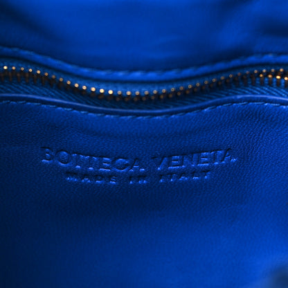 Bottega Veneta Lambskin Maxi Intreccio Padded Chain Cassette Crossbody Bag Cobalt 6 of 9