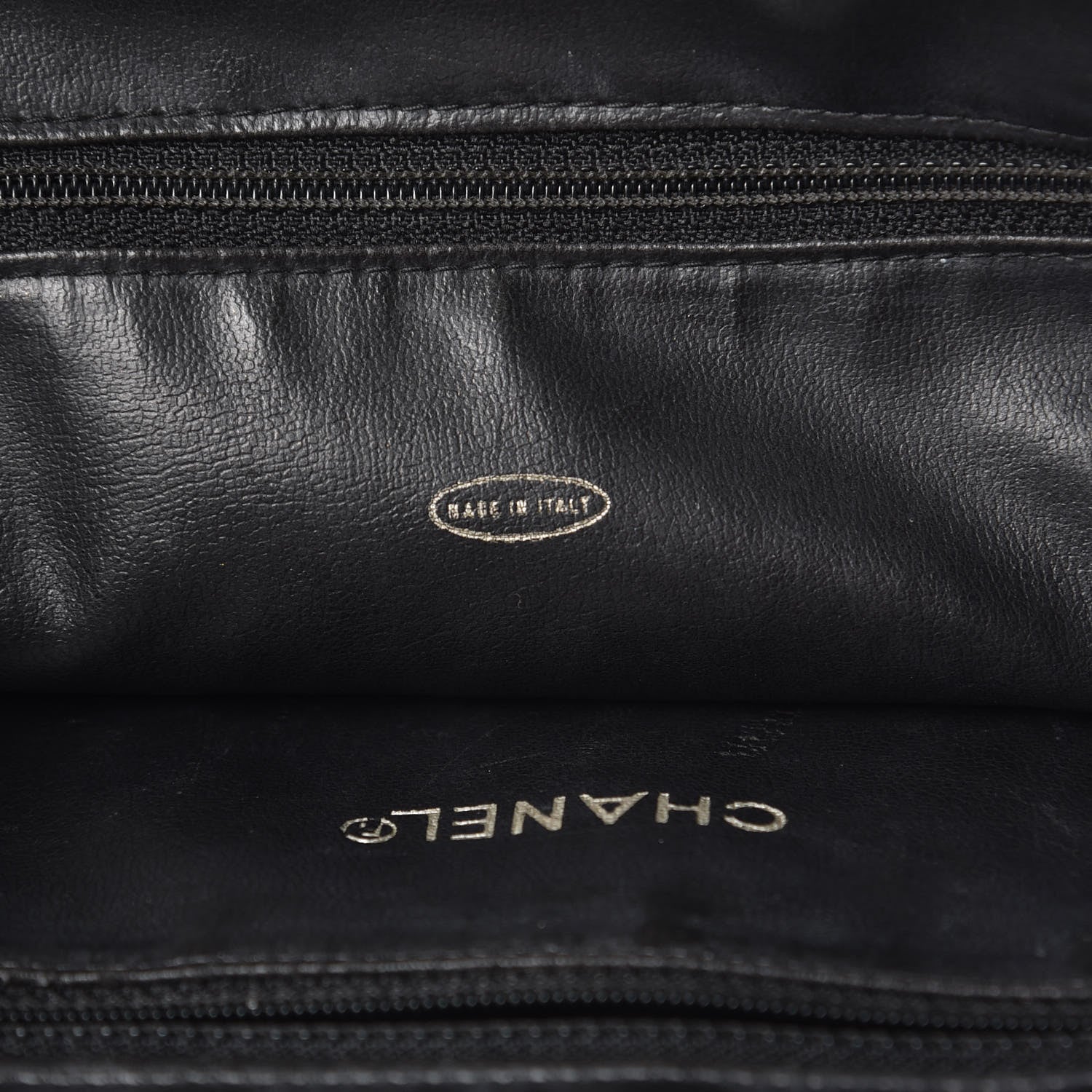 Chanel Lambskin Quilted Shopping Tote Black 6 of 13