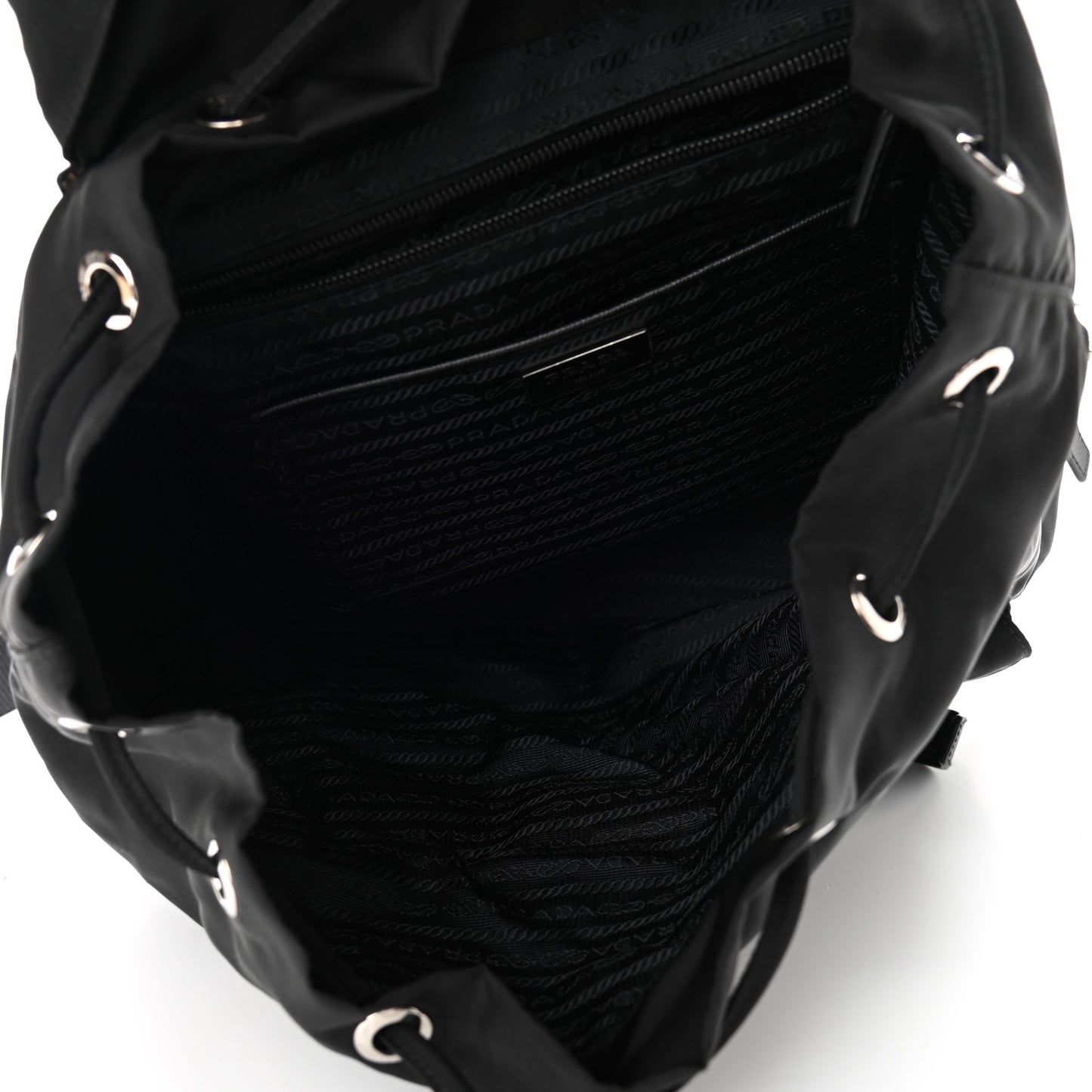 Nylon Vela Medium Backpack Black