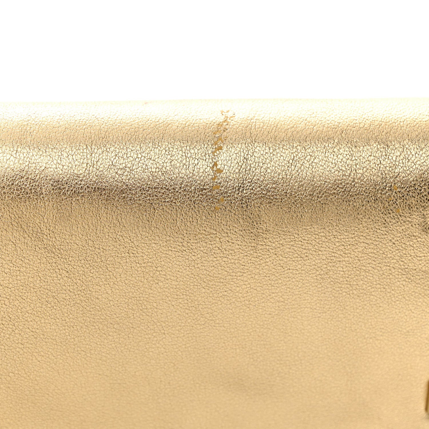 Valentino Garavani Metallic Calfskin Rockstud Side Slip Wristlet Clutch Gold 15 of 15