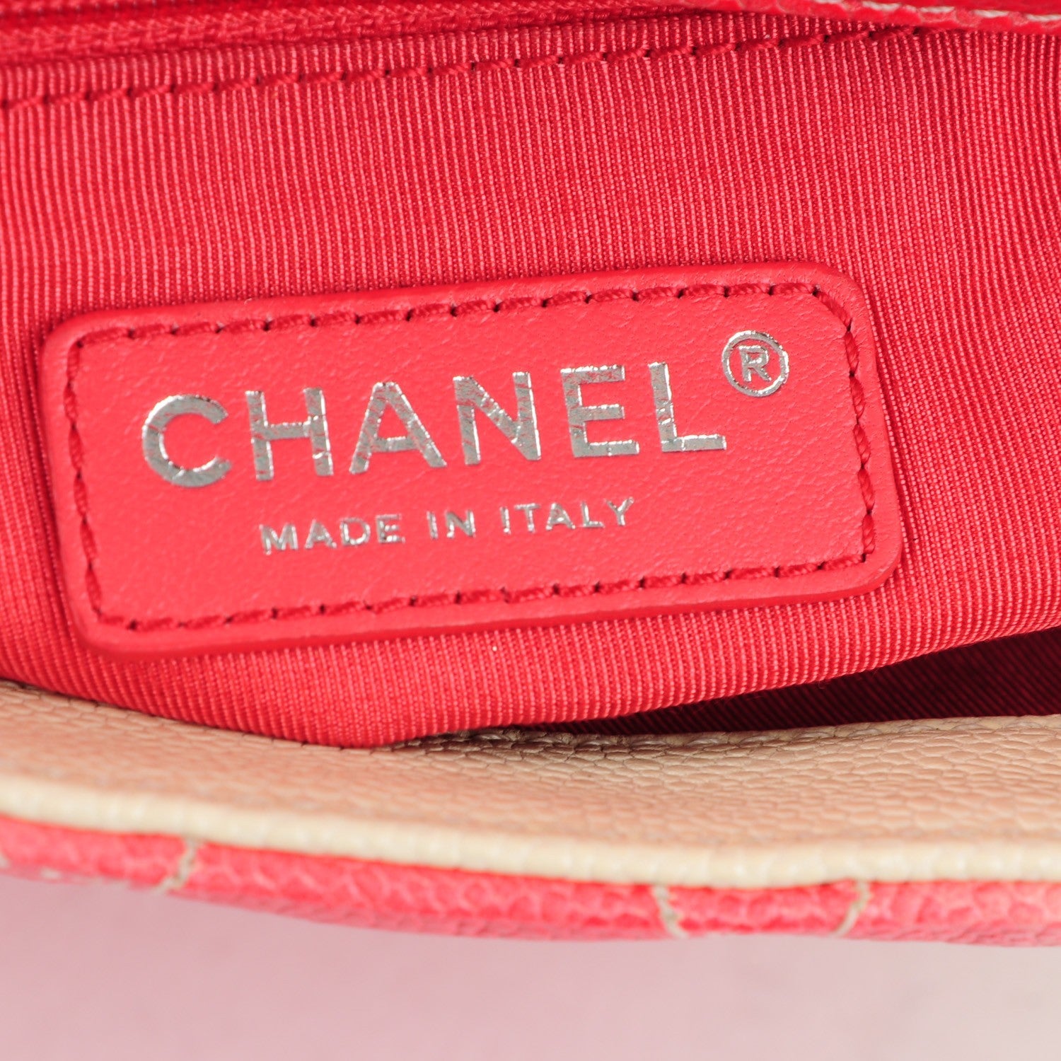 Chanel Caviar Quilted Ombre Medium Single Flap White Rose Pink 7 of 8