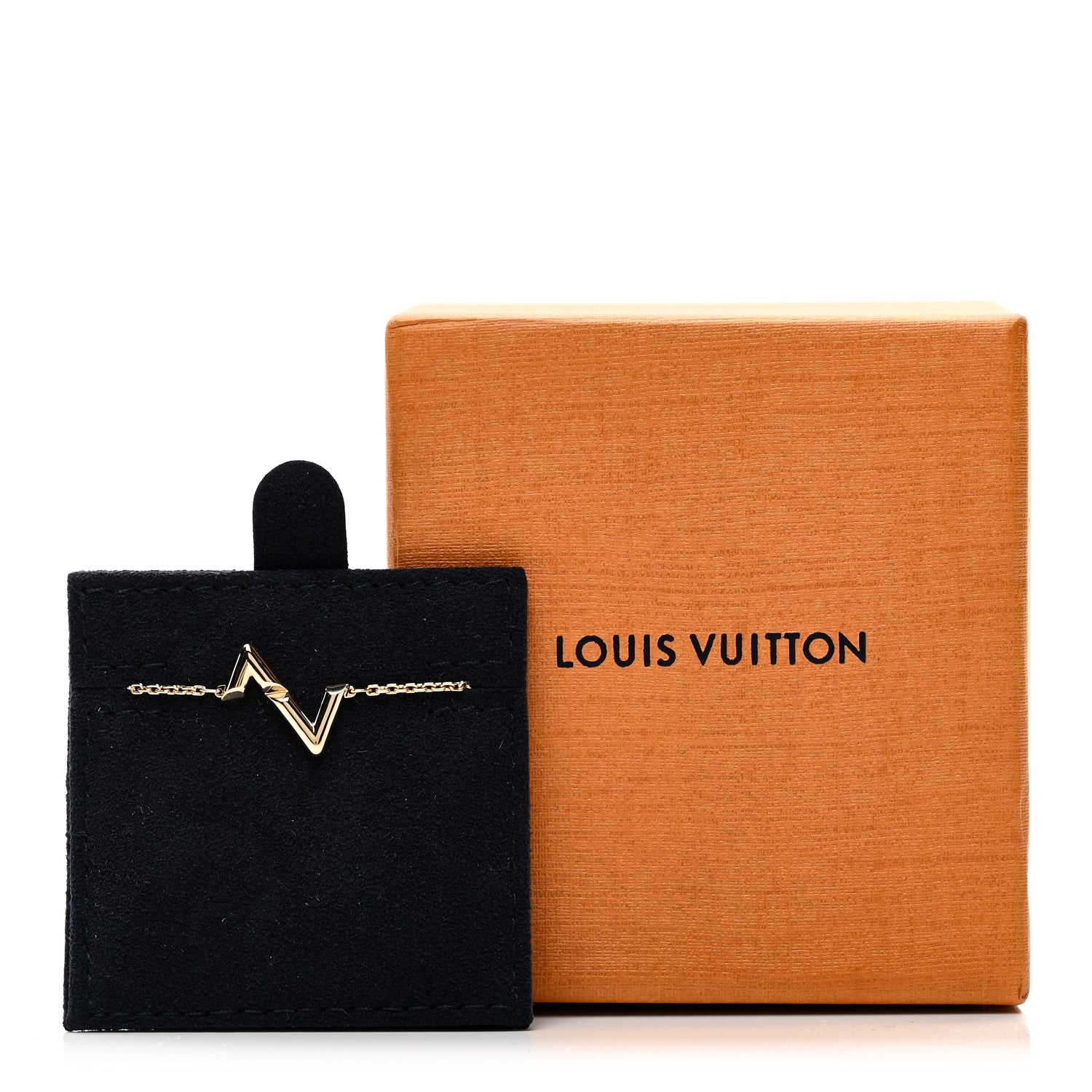 Louis Vuitton 18K Yellow Gold Volt Upside Down Chain Bracelet 4 of 4