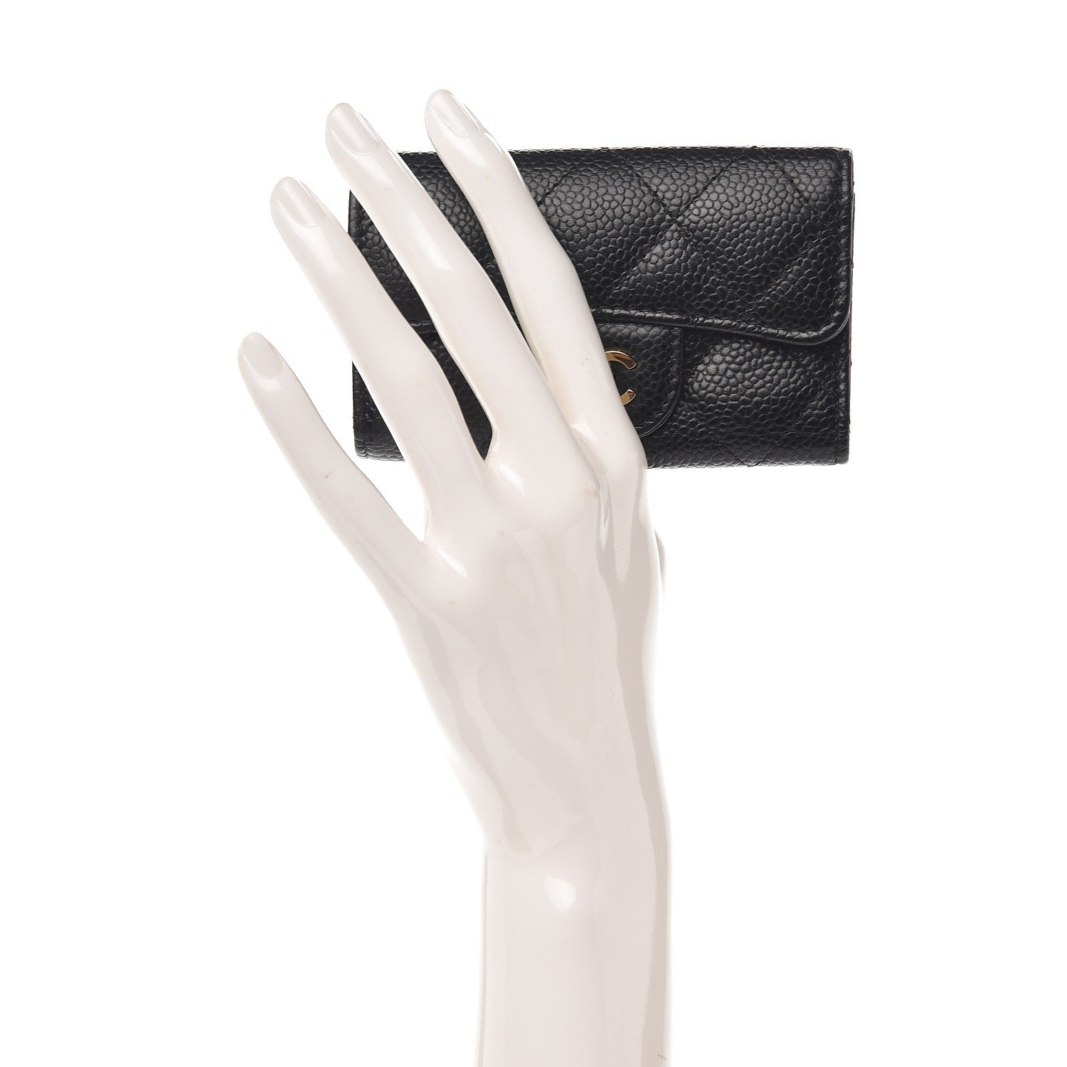 Chanel Caviar Quilted 6 Key Holder Black 2 of 8