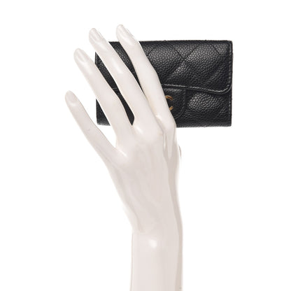 Chanel Caviar Quilted 6 Key Holder Black 2 of 8