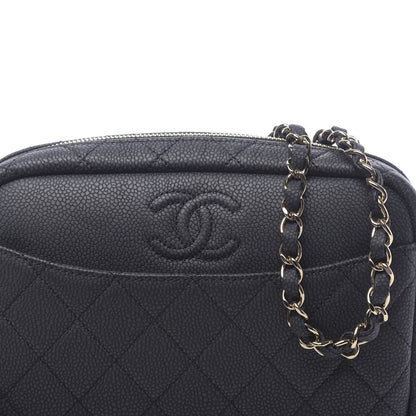 Chanel Iridescent Caviar Quilted Small Coco Tassel Camera Case Black 10 of 11