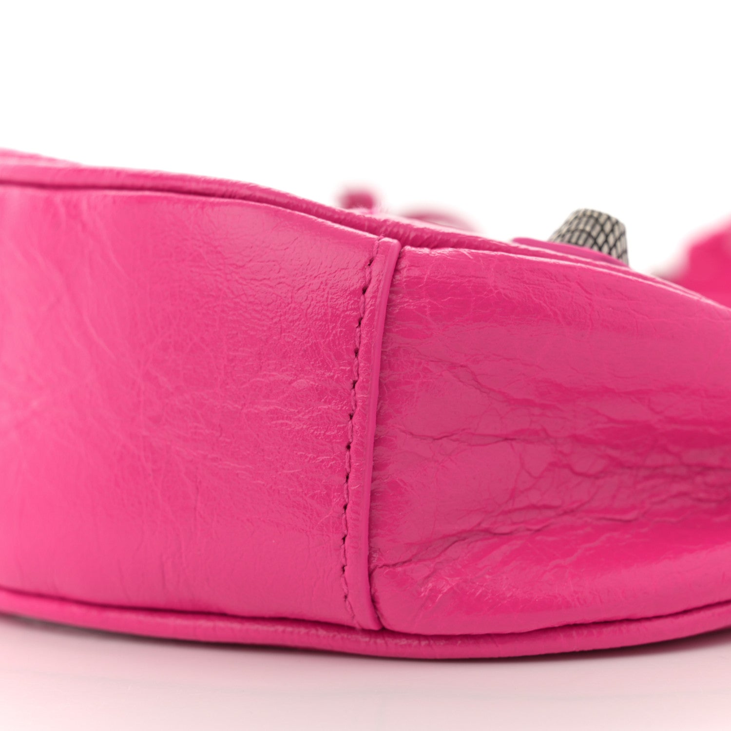 Balenciaga Agneau Arena Le Cagole Shoulder Bag XS Violet Fuxia 11 of 11