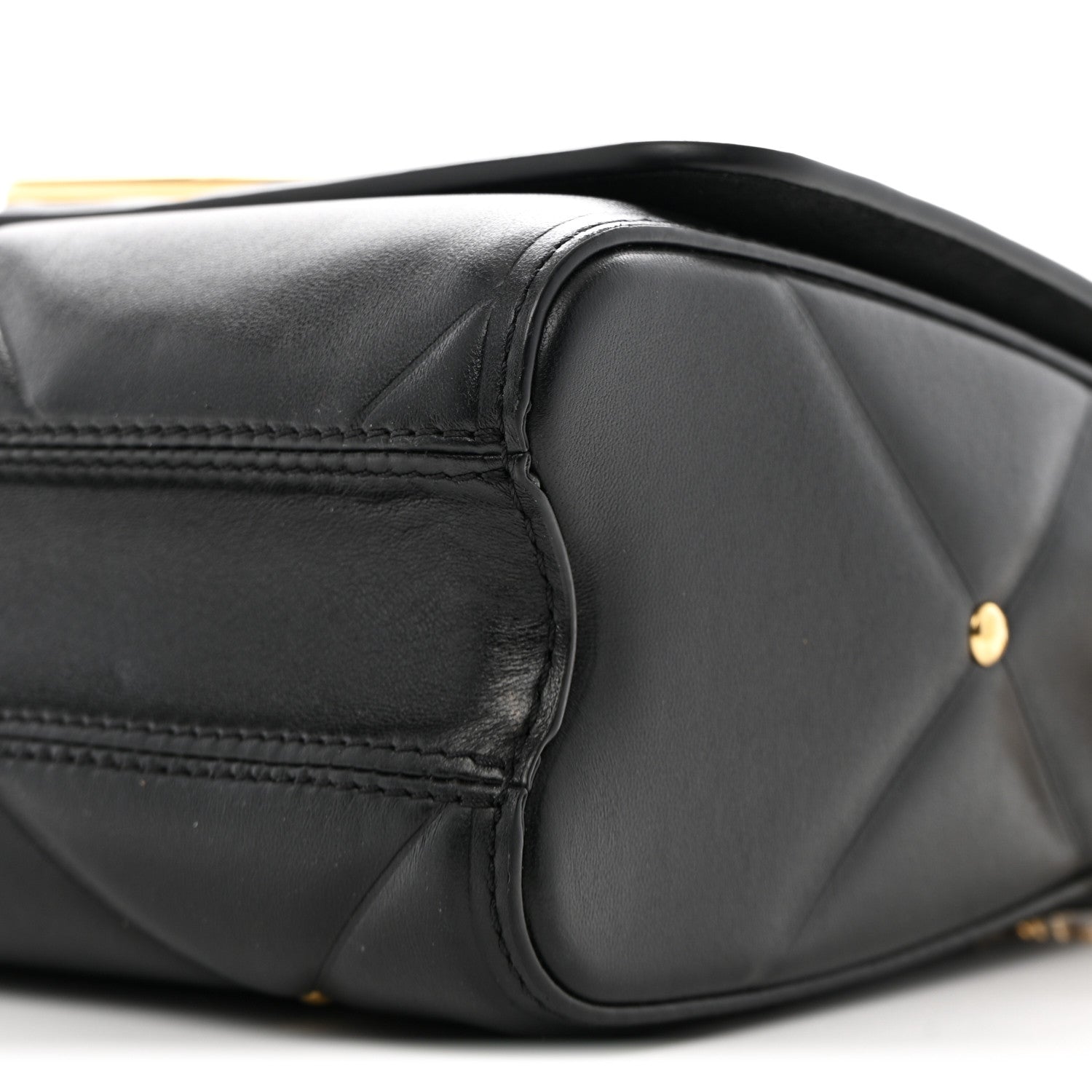 Louis Vuitton Lambskin Quilted Twist MM Black 10 of 10