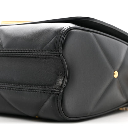 Louis Vuitton Lambskin Quilted Twist MM Black 10 of 10