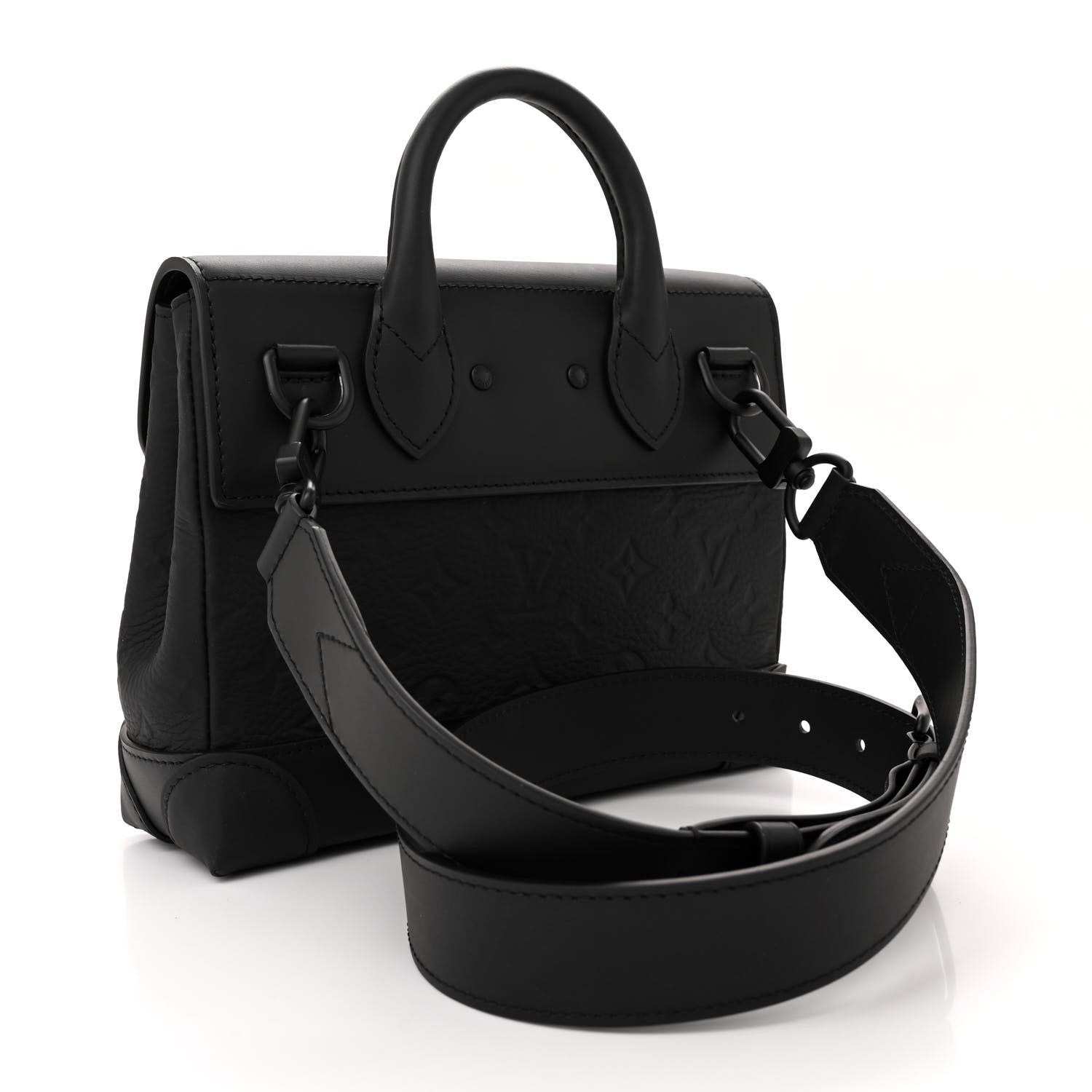 Louis Vuitton Taurillon Monogram Steamer PM NM Black 3 of 10