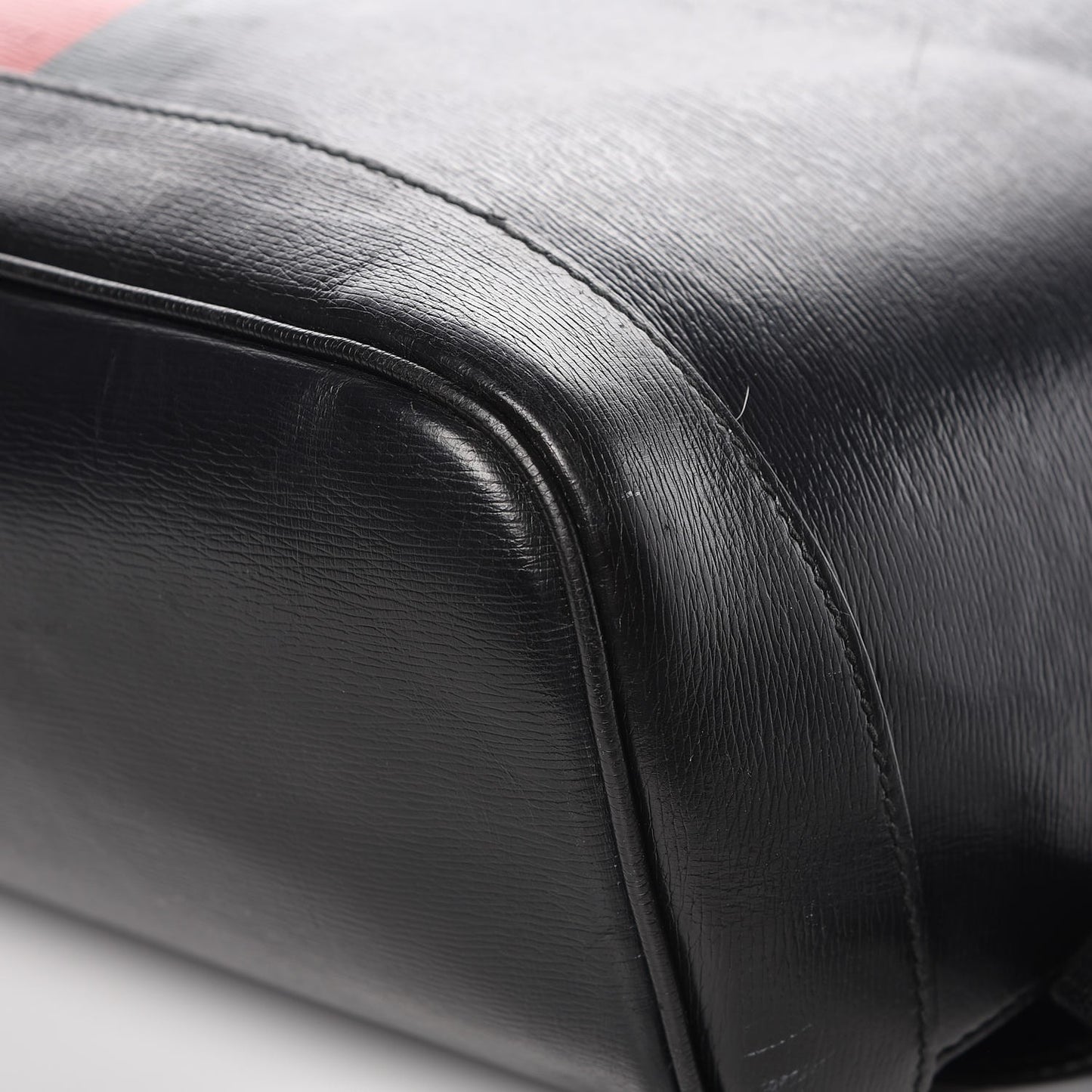 Calfskin Kingsnake Dome Backpack Black