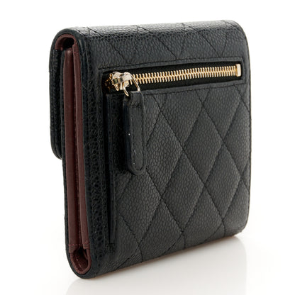 Chanel Caviar Quilted Compact Flap Wallet Black 3 of 10