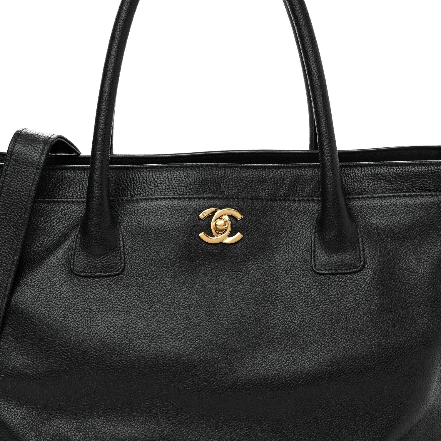 Chanel Calfskin Cerf Executive Shopper Tote Black 9 of 16