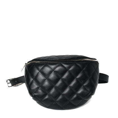 Chanel Lambskin Quilted Waist Belt Bag Black 1 of 4