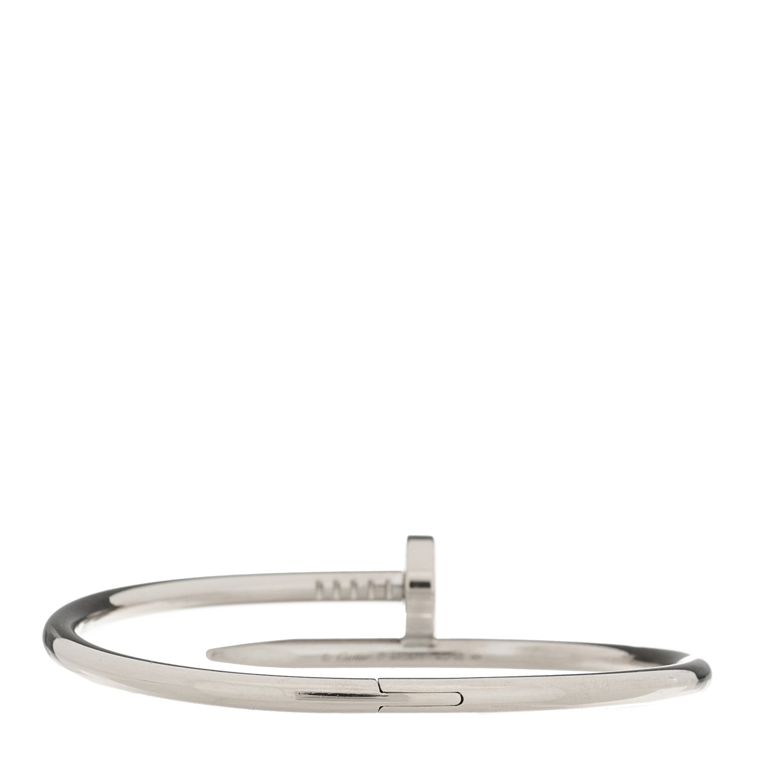 Cartier 18K White Gold Juste Un Clou Bracelet 17 2 of 4
