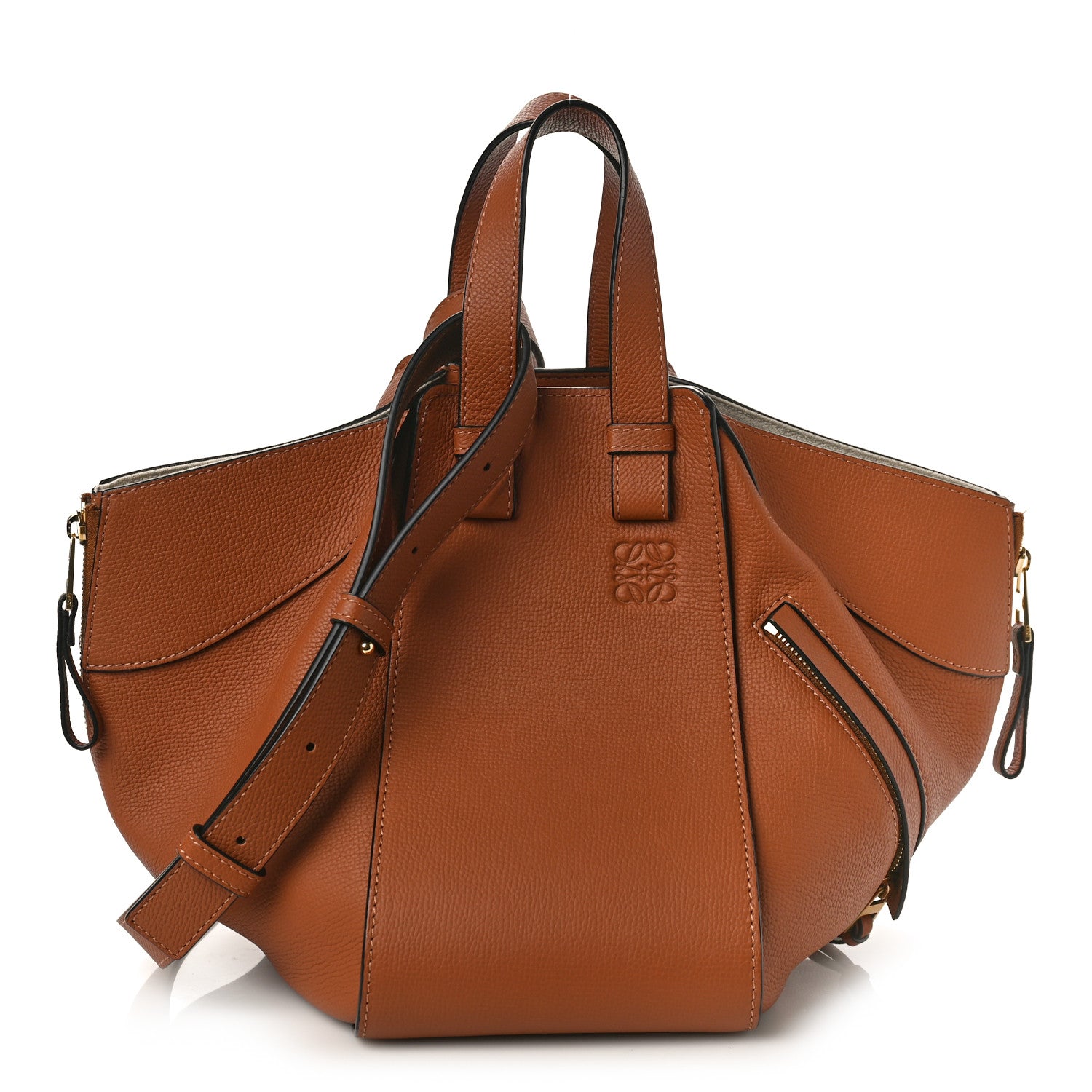 Loewe Calfskin Small Hammock Shoulder Bag Tan 1 of 8