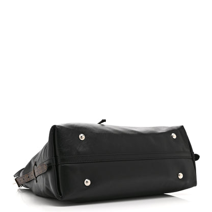 Louis Vuitton Lambskin CarryAll Vibe MM Black 5 of 10