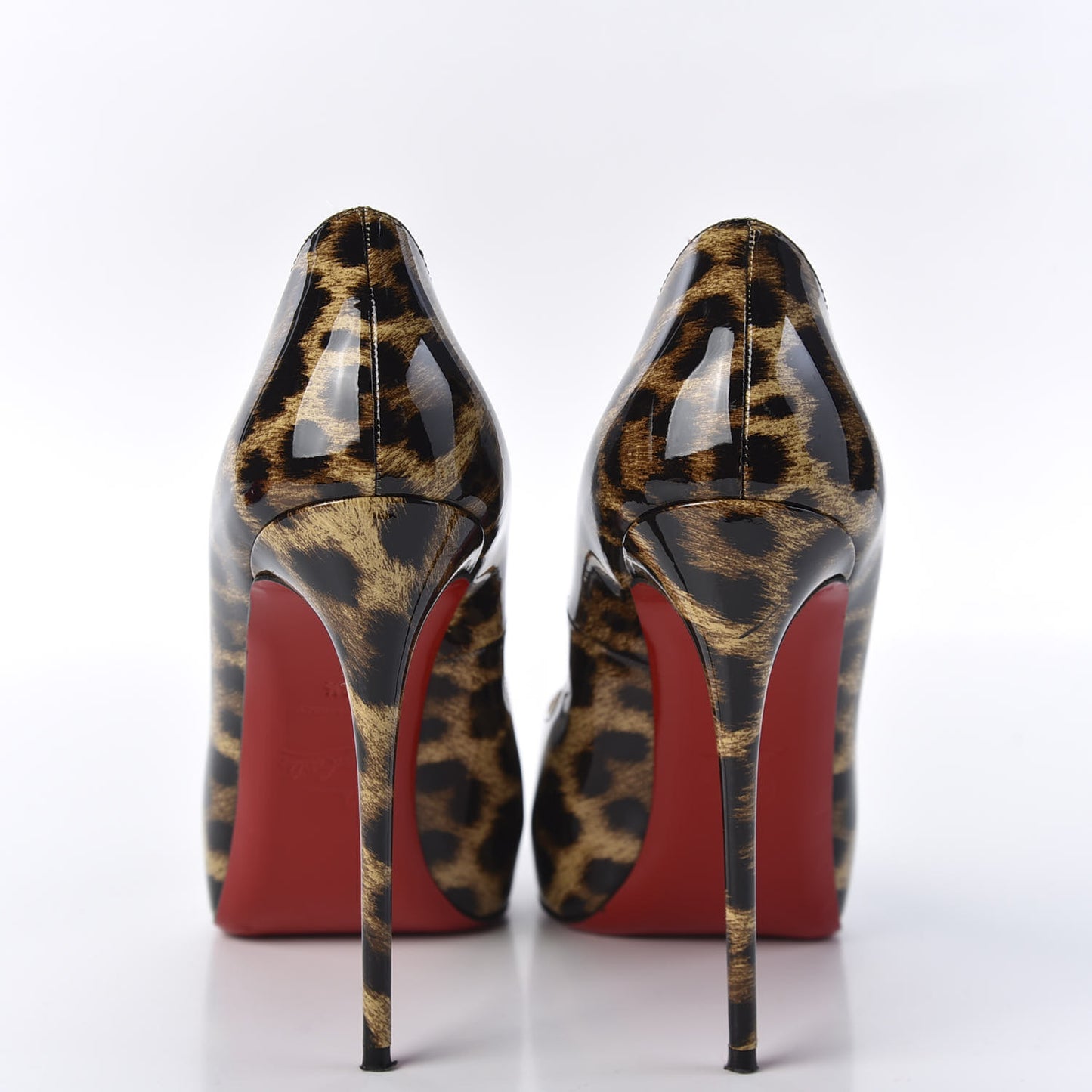 Patent Leopard New Very Prive 120 Pumps 38.5 Black