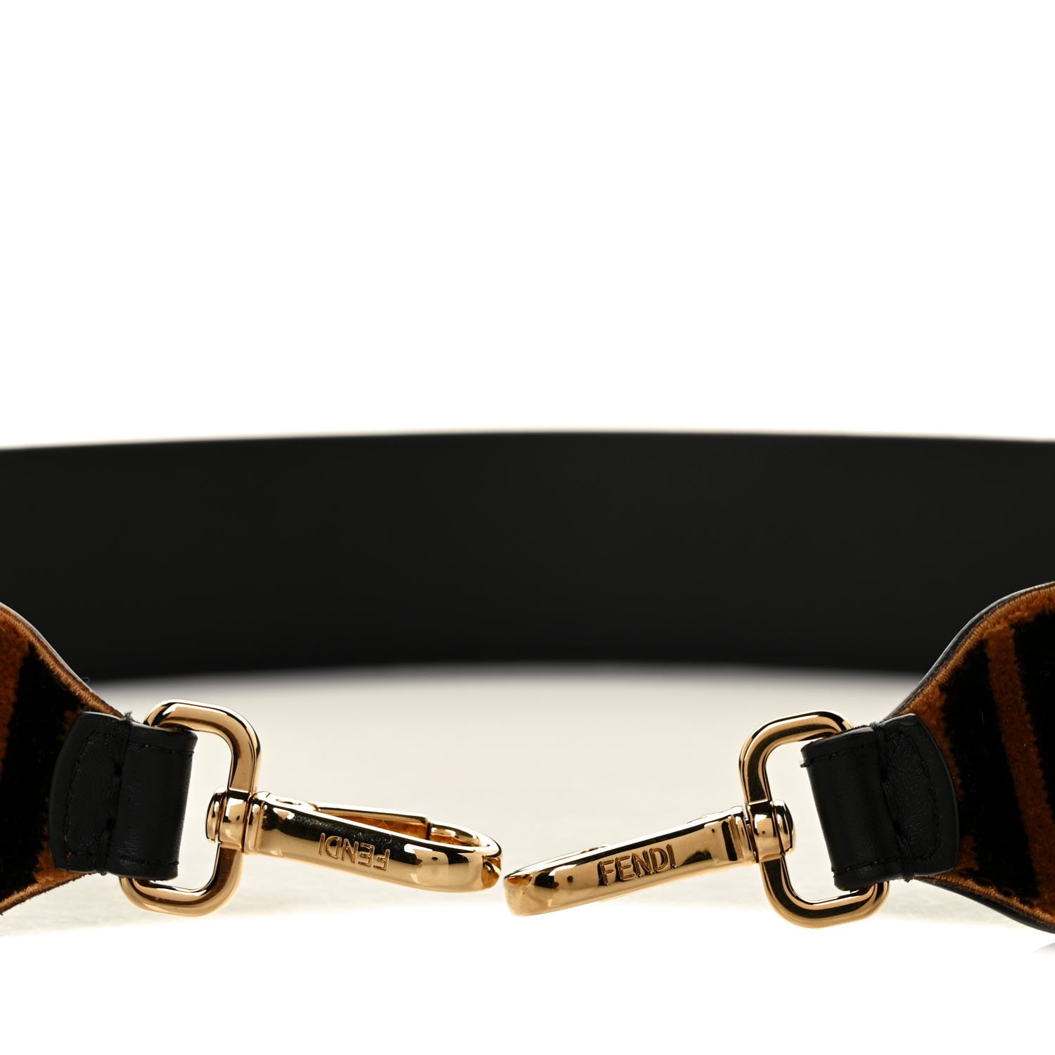 Fendi Velvet Tapestry FF Strap You Tobacco 5 of 5