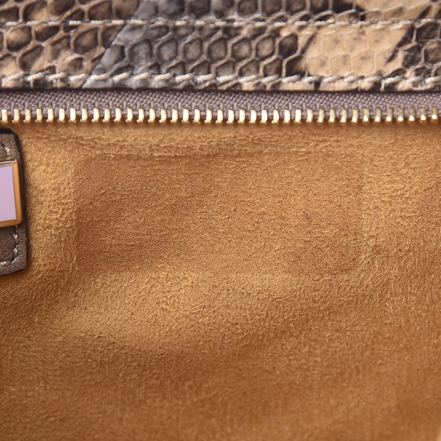 Snakeskin Suede Fringe Tita Convertible Clutch
