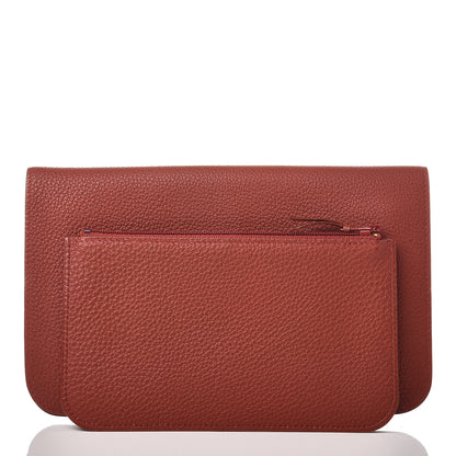 Hermes Togo Dogon Duo Wallet Brique 3 of 11