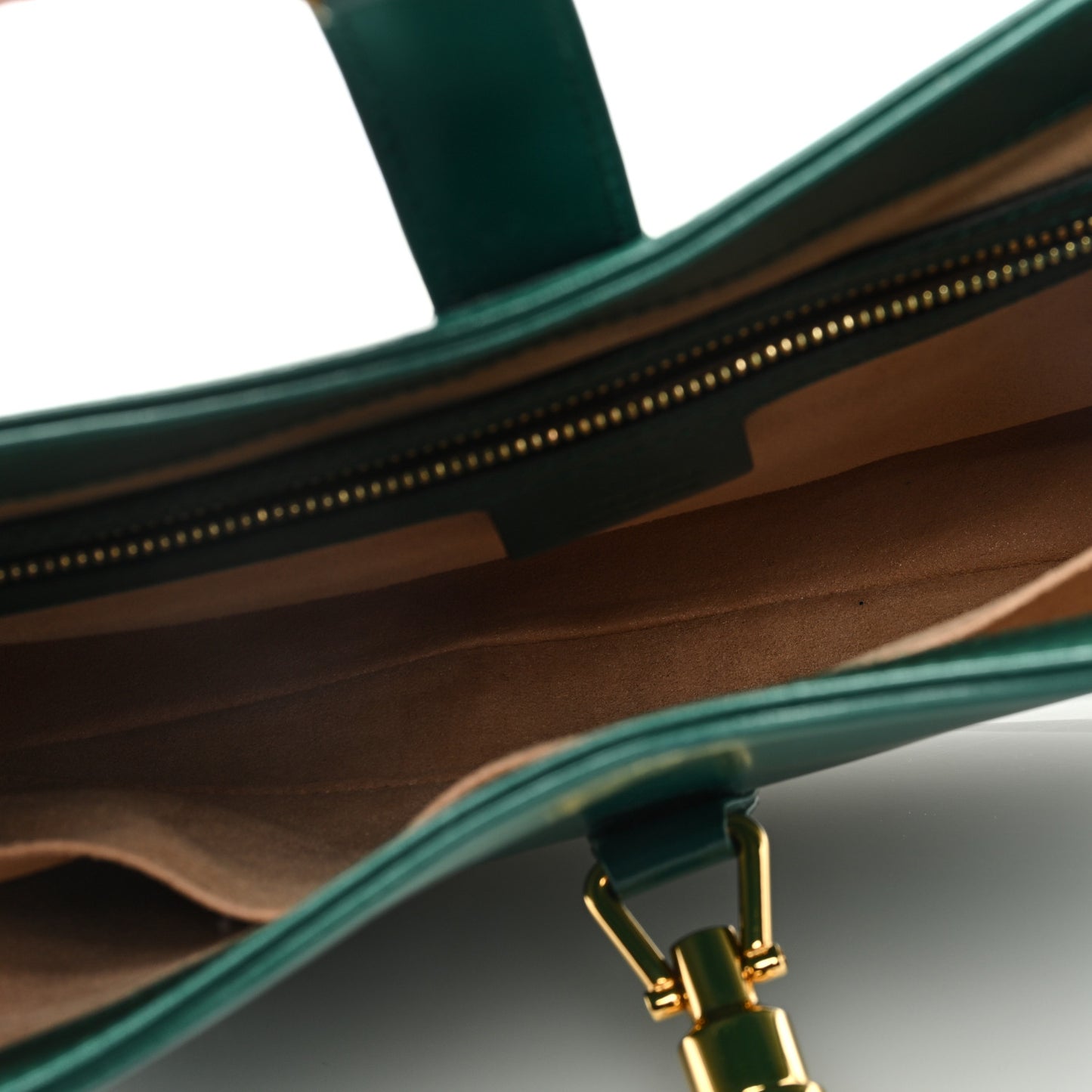 Boarded Dyana Lux Calfskin Small Jackie 1961 Hobo Emerald